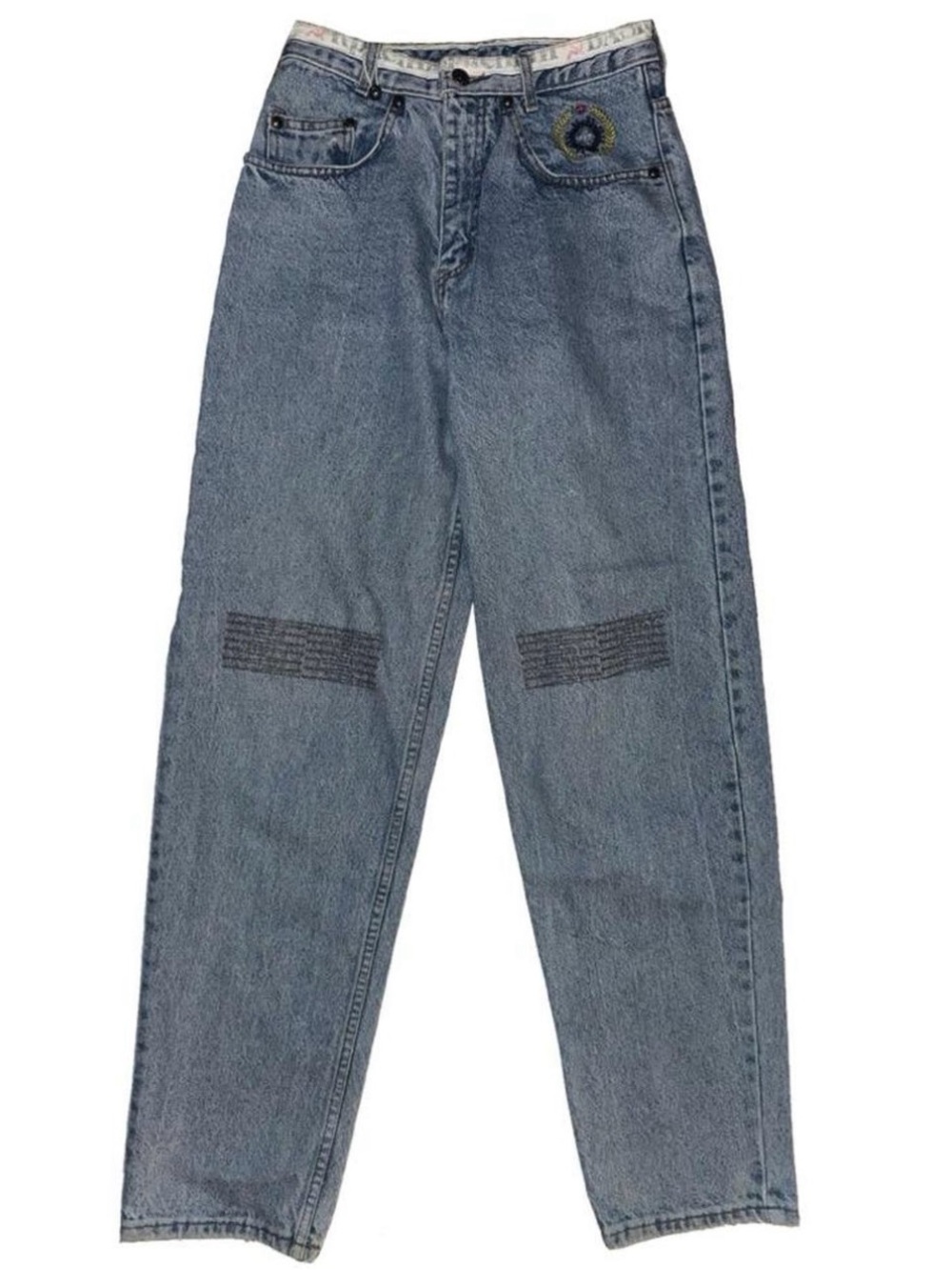 Vintage 90s Baggy Embroidered Denim Jeans